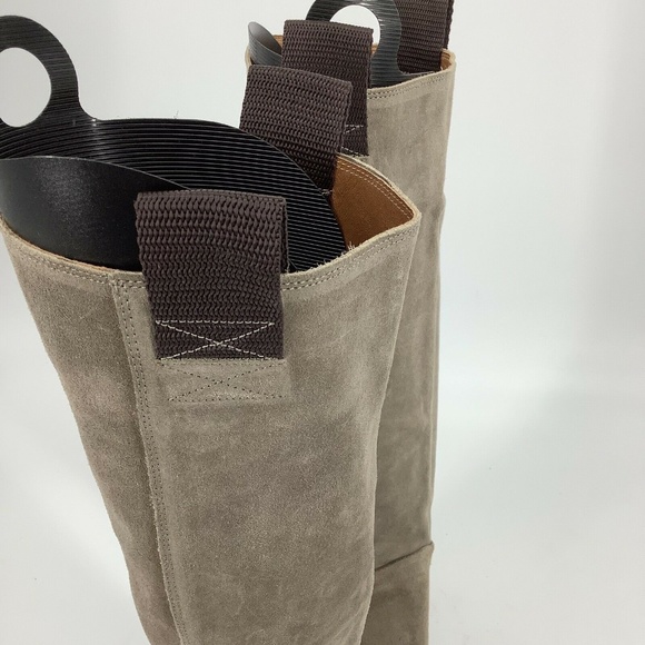 Free People Pull On Taupe Leather Heeled Boots 6.5 - Picture 5 of 8